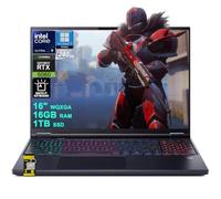 Acer Predator Helios Neo 16S AI Gaming Laptop 16" 2560x1600 OLED 240Hz 100% DCI-P3 Intel 24-core Ultra 9 275HX 16GB DDR5 1TB SSD GeForce RTX 5060 GDDR7 (Up to 572 AI TOPS) RGB Backlit Win11Pro ICP Hub