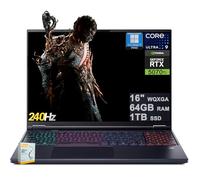 acer Predator Helios Neo 16S AI Gaming Laptop | 16" 2560x1600 OLED 240Hz 100% DCI-P3 | Intel 24-core Ultra 9 275HX | 64GB DDR5 1TB SSD | GeForce RTX 5070 Ti | RGB Backlit Win11Pro w/DLCA Accessory