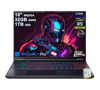 Acer Predator Helios Neo 16S AI Gaming Laptop | 16" 2560x1600 OLED 240Hz G-SYNC | Intel 24-core Ultra 9 275HX | 32GB DDR5 1TB SSD | GeForce RTX 5060 (Up to 572 AI Tops) Win11Pro w/DLCA Accessory
