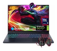 acer Predator Helios Neo 16S AI Gaming Laptop, NVIDIA GeForce RTX 5070Ti GDDR7, Intel Core Ultra 9 275HX, 16" OLED 240Hz, 64 GB DDR5, 2 TB SSD, RGB Backlit Keyboard, Windows 11 Pro, Accessories
