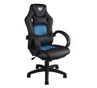 acer Predator Rift Essential Gaming Chair (Armrests, height adjustable, reclining back, lumbar support, 120 kg max capacity, PVC leather, black)