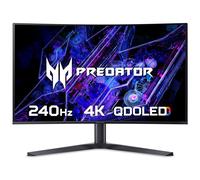 Acer Predator X32X curved QD-OLED gaming monitor - 31.5", QD-OLED, 1700R curve, 4K Ultra HD, 240Hz, 0.03ms, FreeSync Premium, DisplayHDR 400 True Black, HDMI, DP & USB-C