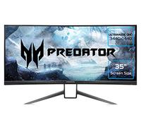 Acer Predator X35 35 inch Ultra-Wide Quad HD Curved Gaming Monitor, Black/Blue (VA Panel, G-Sync, 180 Hz (200 Hz OC), 2ms, HDR 1000, Quantum Dot, DP, HDMI, USB Hub, Height Adjustable)