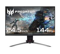 Acer Predator XB253QGPbmiiprzx 25 Inch Full HD Gaming Monitor (IPS Panel, G-SYNC Compatible, 144 Hz, 2ms, HDR 400, Height Adjustable, DP, HDMI, USB Hub, Black)