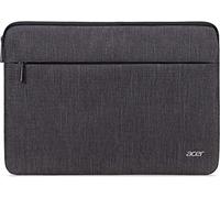 Acer Protective Laptop Sleeve | Up to 14" Notebook | Easy Access Outside Zipper Pocket for Adapters, Mouse or Dongle | Gray