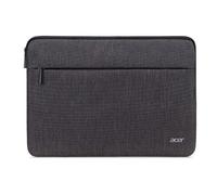 Acer Protective Laptop Sleeve | Up to 15.6" Notebook | Easy Access Outside Zipper Pocket for Adapters, Mouse or Dongle | Gray