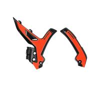 Acerbis X-Grip Frame Guards For KTM SX125 SX250 SX300 SXF 2023-2025 Black Orange