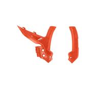 Acerbis X-Grip Frame Protector Guards Black Orange For KTM SX-F 250 2019-2022