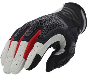 Acer rossover Motorradhandschuhe, black-grey-red, size M for Men
