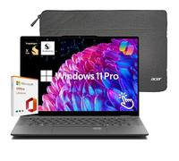 acer Swift 14 Laptop, 14.5’’ 2560 x 1600 120Hz Touchscreen, 12-Core Snapdragon X Elite Processor, 16GB LPDDR5X 2TB SSD, 26 Hour Battery, WiFi 7, FP, Copilot AI, Windows 11 Pro with Lifetime MS Office
