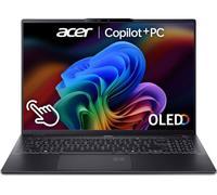 ACER Swift AI 16" Laptop, Copilot PC - Intel®Core Ultra 7, 1 TB SSD, Black, Black