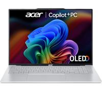 ACER Swift Air 16 OLED 16" Laptop, Copilot PC - AMD Ryzen™ AI 5, 1 TB SSD, Silver, Silver/Grey