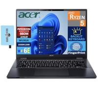 acer Ultra Thin & Light Professional Laptop 14.0" WUXGA Display (AMD Ryzen 5 PRO 6650U (Beat i7-1250U) 32GB DDR5, 1TB PCIe SSD, Backlit KB, Fingerprint, Wi-Fi 6E, Win11P) w/DKZ USB Port Expander