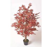Acer Tree in Pot, 120 cm Tall Homescapes Red One Size