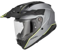 Acer ttack, adventure helmet XXL Matt Light Grey/Black/Neon-Yellow