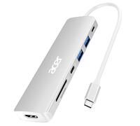 Acer USB C Dock 7 in 1 USB C to HDMI Hub 2 USB 31 GEN1 and 5Gbps TypeC Data Port 4K HDMI Port PD 100W Charging SD Card Re