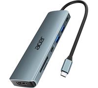 Acer USB C Hub 7 in 1 USB-C to 4K HDMI, 2×USB 3.0 1×USBC 5Gbps Multiport Adapter