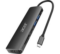 Acer USB C Hub, 7 in 1 USB C to HDMI Dock, 2 USB 3.1 GEN1 and 5Gbps Type-C Data