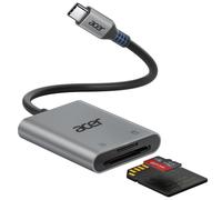 acer USB-C SD Card Reader, High Speed Type-C Micro SD Card Adapter, USBC External Memory Card Reader for SD/Micro SD/SDHC/SDXC/MMC, iPhone 15 16 17,