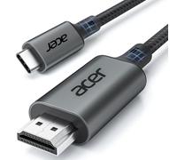Acer USB C to HDMI Cable 2m (4K@60Hz 2K@165Hz) Thunderbolt 3/4/5 HDR, Nylon