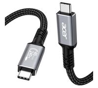 Acer USB4 Cable, USB-IF, 8K@60Hz HDR Display/40Gbps Data/240W Charging 1m | Certified USB C to USBC Cable for Thunderbolt 3/4/5,iPhone 15 16 17, S26, MacBook iPad Air Pro, iMac, SSD, eGpu, Dock etc.