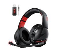 acer Wireless Gaming Headset, PS5 Headset with 2.4GHz for Ps5, Ps4, PC, Switch, Bluetooth 5.3 + 100Hrs Gaming Headphones with Noise Canceling Mic for Laptop, Mobile, Mac, 50mm Drivers (Red)