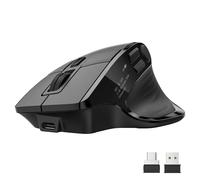 acer Wireless Mouse for Laptop, Bluetooth Computer Mouse for 4 Devices(2.4GHz+BT 5.2+Wired), OLED Screen Ergonomic Rechargeable Mice, 5 Programmable Buttons, 4000 DPI for MacBook PC Desktop