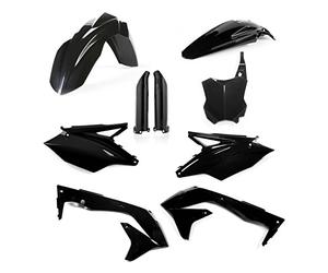 Acerbis 0021843.090 Full Plastic Kit Kaw Kxf 450 2016, Black