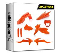 acerbis 0022371.011.016 plastic full kit orange compatible with ktm exc 250 2017 2018 mototopgun