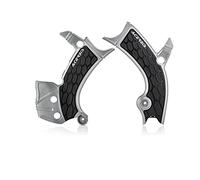 Acerbis 0023093.020 Pair of X-Grip Chassis Protectors Suitable for Yamaha Wrf 450 2019 Silver