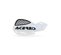 Acerbis 2072670002 Vented Uniko Handguards, White/Black