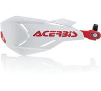 Acerbis 22397.239 Moto Hand Guards, White/Red, Size Unifit