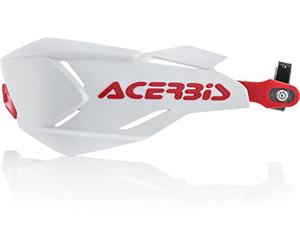 Acerbis 22397.239 Moto Hand Guards, White/Red, Size Unifit