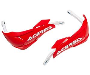 Acerbis 22397.343 Moto Hand Guards, Red/White, Size Unifit
