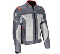 Acerbis On Road Ruby Ladies Motorcycle Textile Jacket, grey-red, size XL for Women