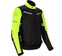 Acerbis X-Street Motorcycle Textile Jacket, black-yellow, size 2XL