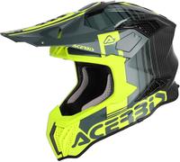 Acerbis Airstrike-C Graphic Carbon Motocross Helmet, black-yellow, size M for Men