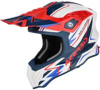 Acer irstrike-X Graphic Motocross Helmet, white/blue/red, size XXL (63/64)