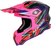 Acerbis Airstrike-X, motocross helmet M Black/Pink/Purple/Red