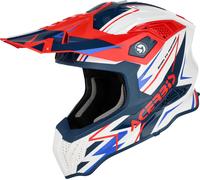 Acerbis Airstrike-X, motocross helmet XS White/Dark Blue/Red/Blue