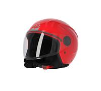 Acerbis Brezza Jet Helmet Gloss Red For Scooter With Visor ECE2206