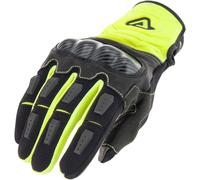 Acerbis Carbon G 3.0 Motorcycle Gloves, black-yellow, size M for Men