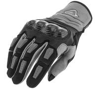 Acerbis Carbon G 3.0 Motorcycle Motorbike Gloves - Black / Grey