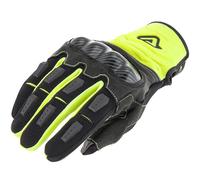 Acerbis Carbon G 3.0 Motorcycle Motorbike Gloves - Black / Yellow