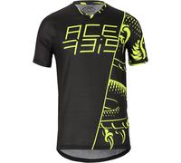 Acerbis Combat Bicycle Jersey, black-yellow, size 2XL for Men