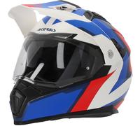 Acerbis Flip FS-606 2024 Motocross Helmet, white-red-blue, size XS for Men