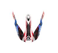 Acerbis Helmet Visor Linear White/Blue/Red 0024506.034
