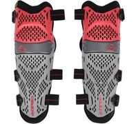 Acerbis Impact Pro Knee Protectors, red/grey