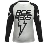 Acerbis J-Kid Blizzard Kids Motocross Jersey, black-grey, size S