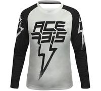 Acerbis J-Kid Blizzard Kids Motocross Jersey, grey/black, size M